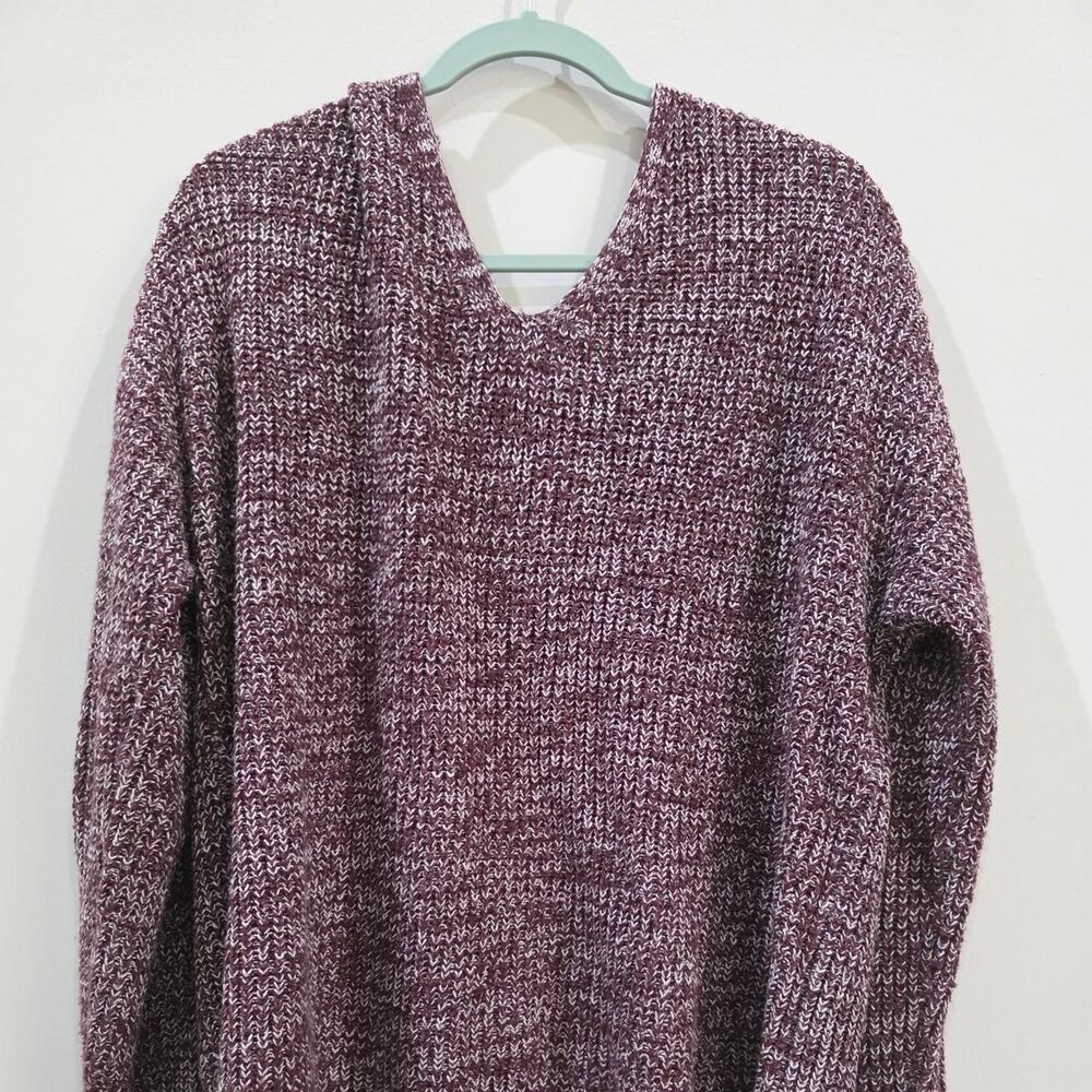 So-clothing Women's Burgundy and Purple Jumper